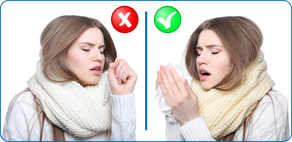 Почему при кашле и чихании необходимо закрывать нос и рот платком